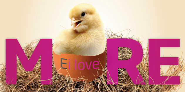 „(E)I love MORE“ – Osterposter von Oticon