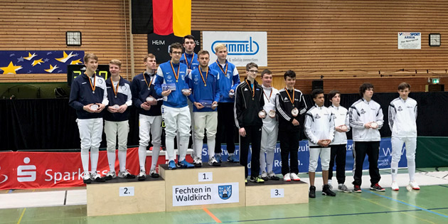 CI-Träger Jonas Enzmann verteidigt Deutschen Meistertitel im Fechten