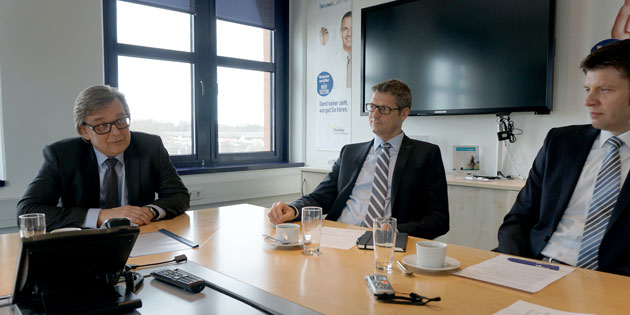 Thorsten Quaas, Markus Böcker und Jörn Ruge im Gespräch Thorsten Quaas, Markus Böcker und Jörn Ruge im Gespräch