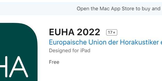 Die neue EUHA App ist online